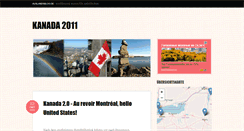 Desktop Screenshot of kanada2011.auslandsblog.de
