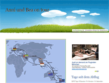 Tablet Screenshot of anni-und-bea.auslandsblog.de